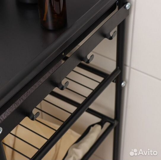 Полка в ванну с корзиной для белья