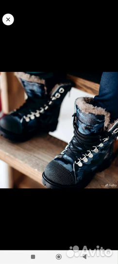 Берцы зимние для мальчика 34 размер