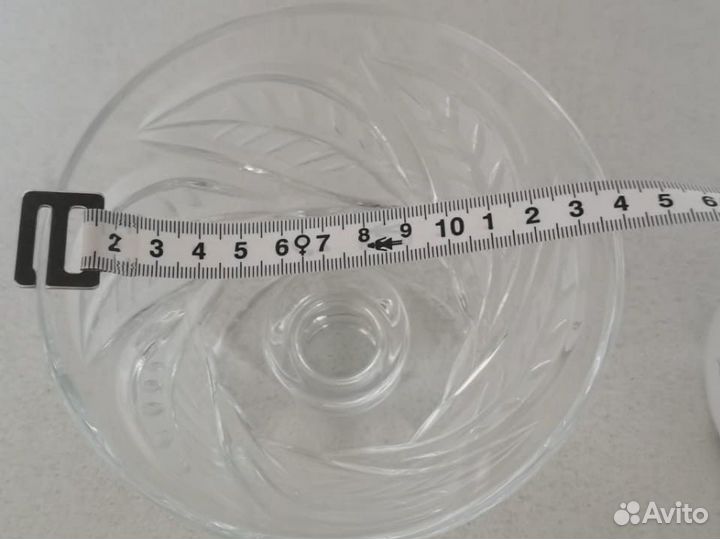 Посуда Ваза на ножке хрусталь