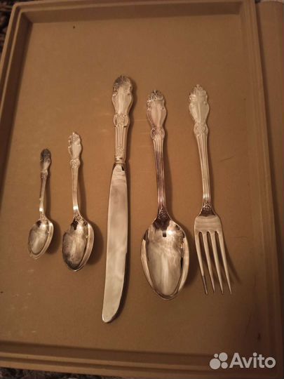 Набор столовых приборов Кольчугино мельхиор