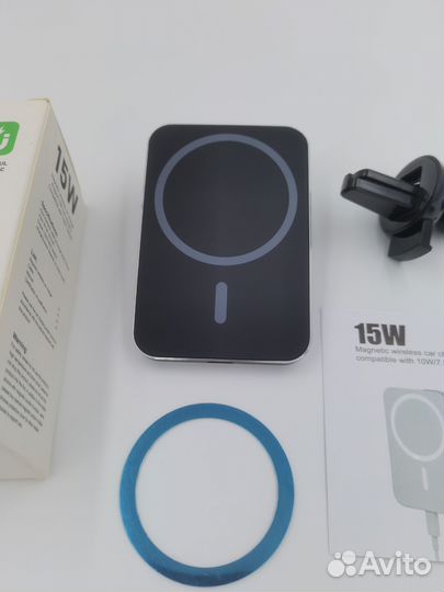 Беспроводная зарядка автомобильная 15W
