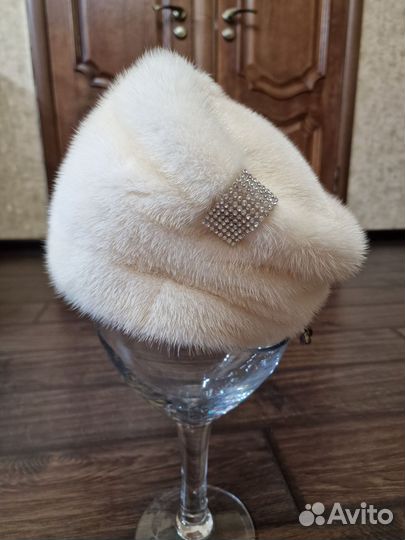 Шапка меховая кубанка из норки женская