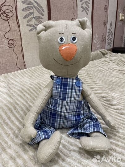 Мягкая игрушка из льна
