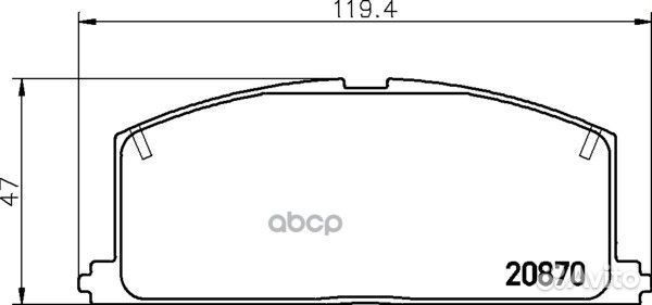 Колодки тормозные дисковые перед (PF-1077C)
