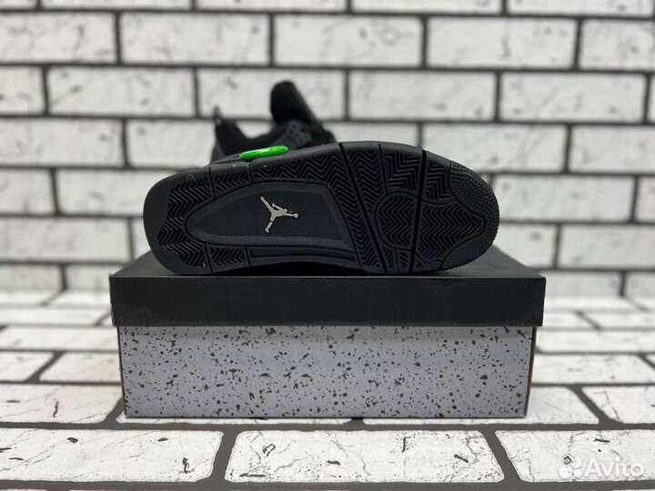 Кроссовки Air Jordan 4 Black Cat (36-45)