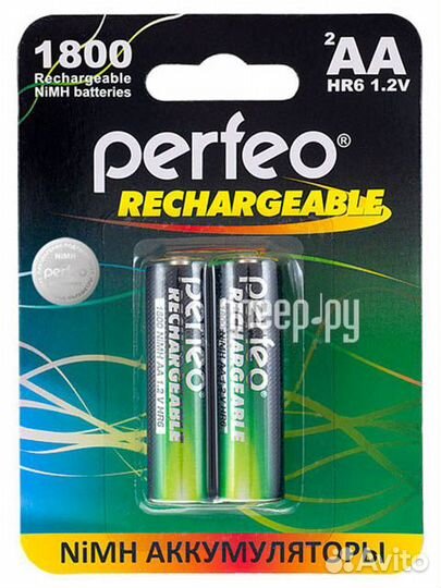 AA - Perfeo 1800mAh PF AA1800/2BL 2 штуки