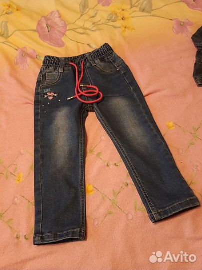 Лот. Джинсовые вещи на девочку
