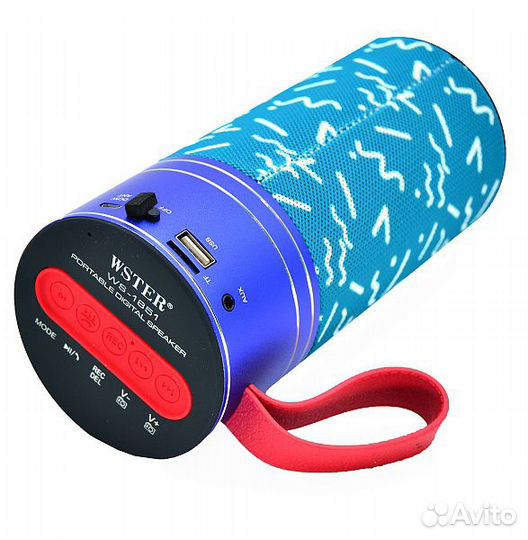 Колонка портативная Wster WS-1851 red orig