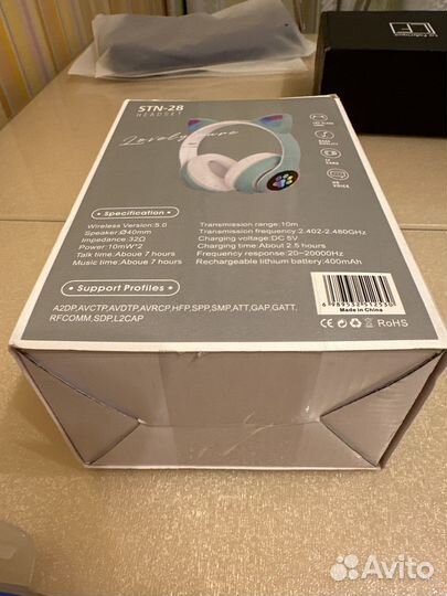 Беспроводные наушники cat stn 28 с ушками новые