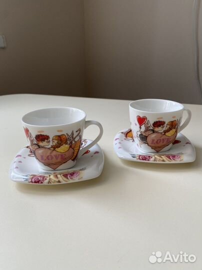 Чашка с блюдцем кофейная