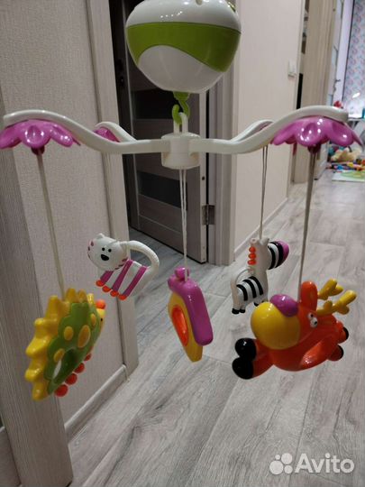 Мобиль на кроватку Жирафики Зоопарк