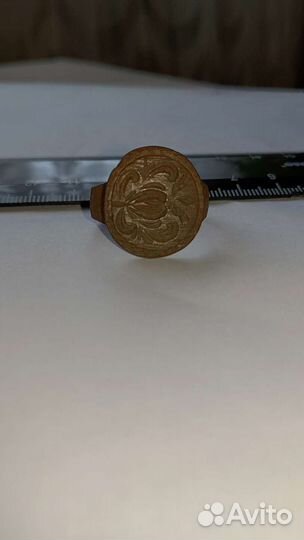 Перстень старинный мужской (печатка) 17-18 в