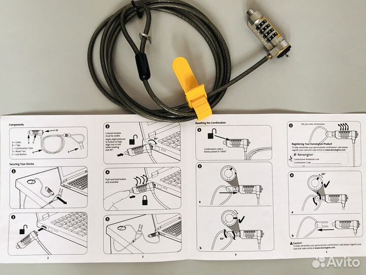 Замок для ноутбука Kensington новый