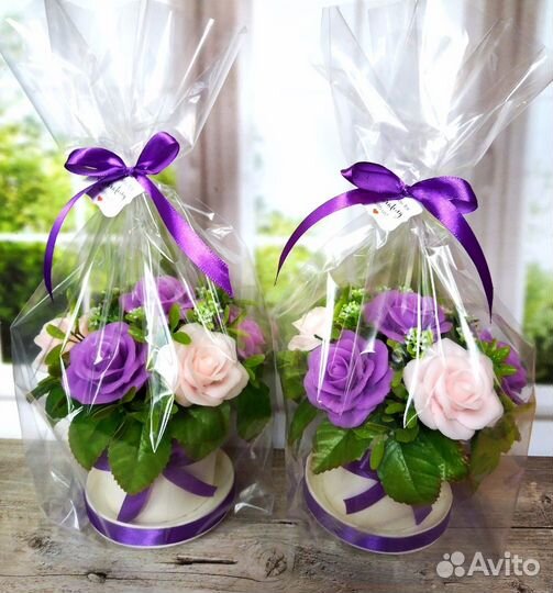 Букет из мыла ручной работы