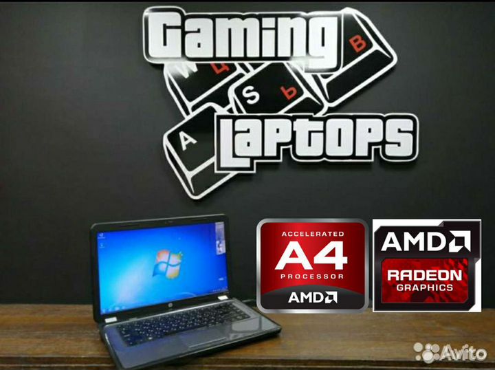 Ноутбук для работы и учёбы A4/4Gb/500Gb