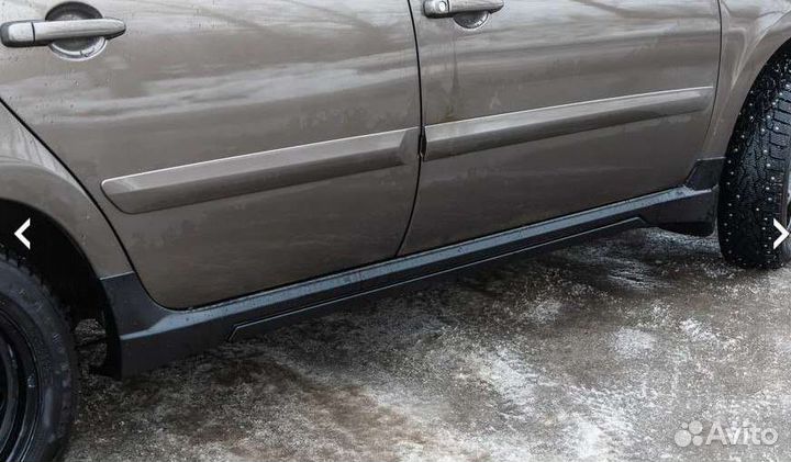 Накладки на пороги гранта (LADA granta)