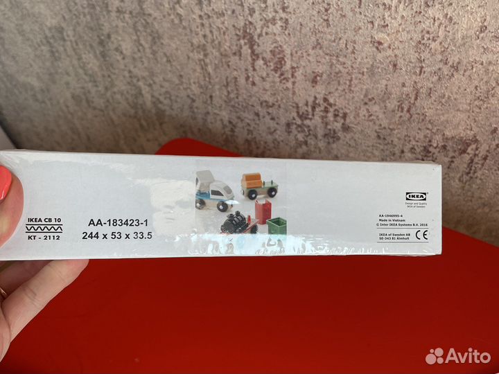 Поезд икеа IKEA лиллабу паравоз деревянные игрушки