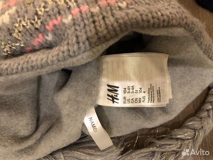 Детские шапки зима для девочек на 3-5 лет