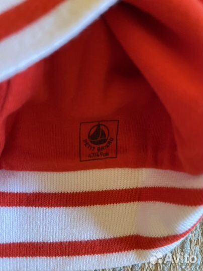 Хлопковые шапочки Petit bateau 47/49 см