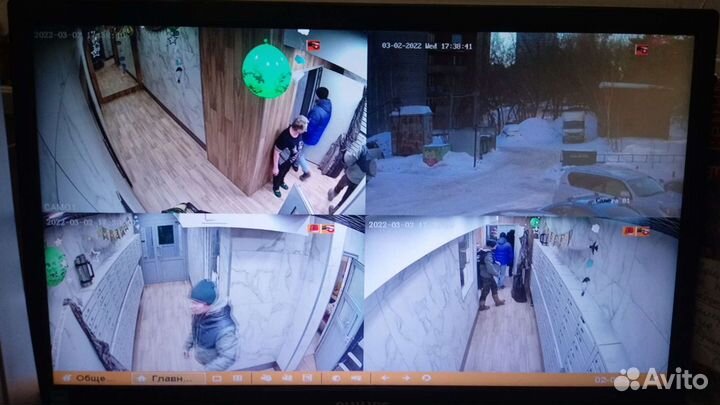 Установка видионаблюдения. скуд