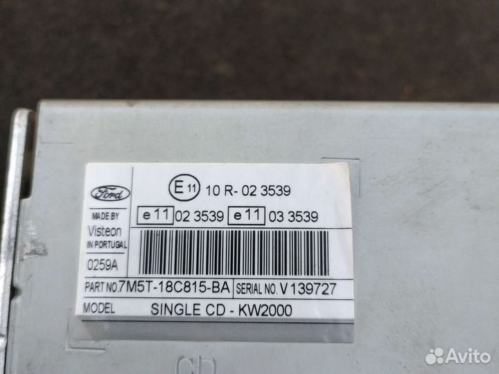 Магнитола ford focus 2
