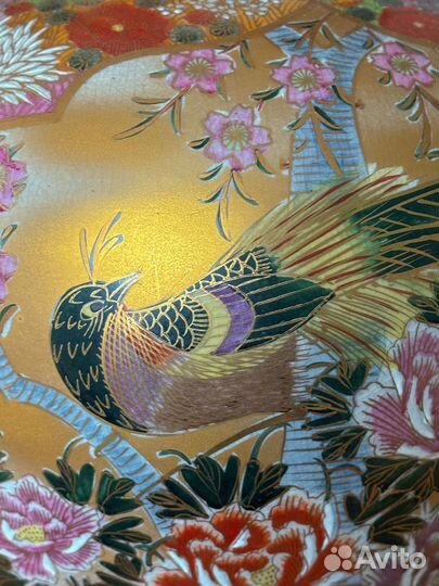 Роскошная ваза Кутани, мастер Сейсё, Япония