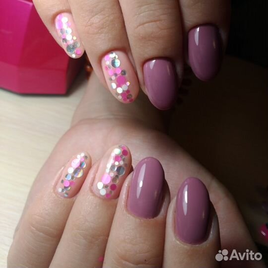 Маникюр наращивания ногтей