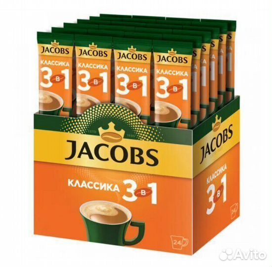 Опт - Растворимый кофе Jacobs 3в1 Классика 20г