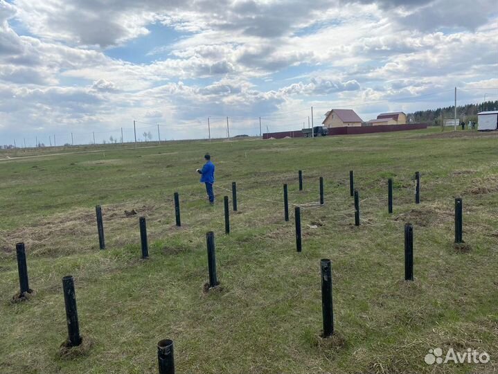 Винтовые сваи под ключ. Свайно винтовой фундамент