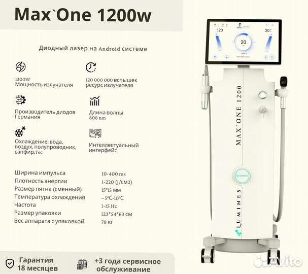 Диодный лазер люминес Max’One 1200