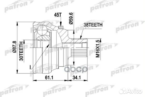 ШРУС PCV1140 patron