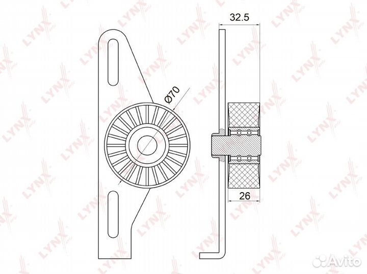 Ролик ремня приводного renault logan/sandero 04