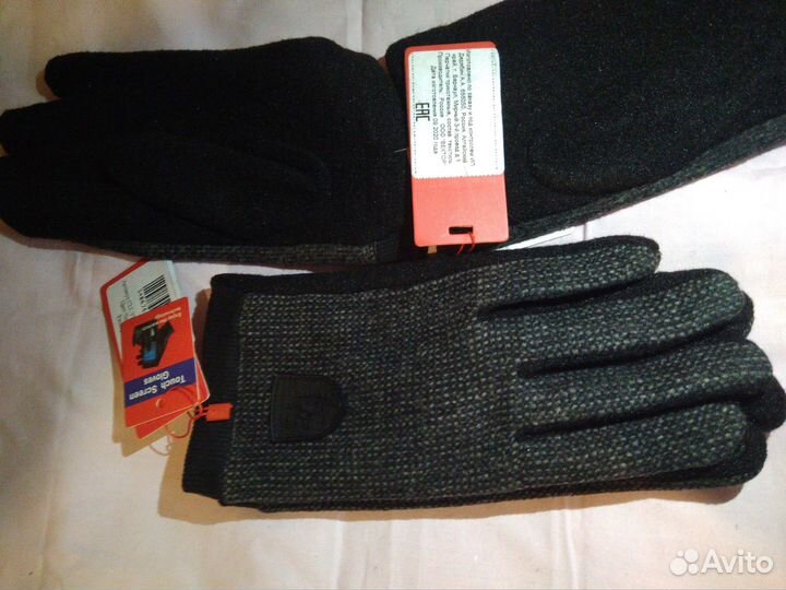 Шерстяные сенсорные перчатки