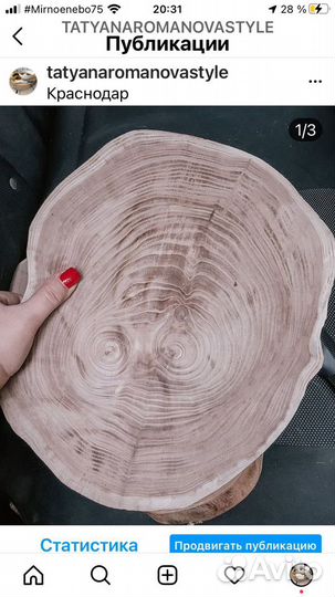 Спилы дерева