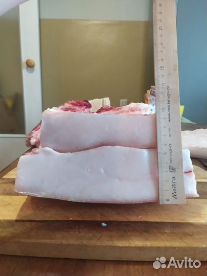 Сало свежее домашнее