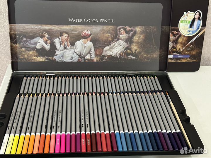 Карандаши акварельные цветные 72 шт (новые)