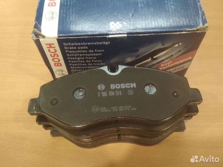 Колодки тормозные перед Мерседес W 447 Viano