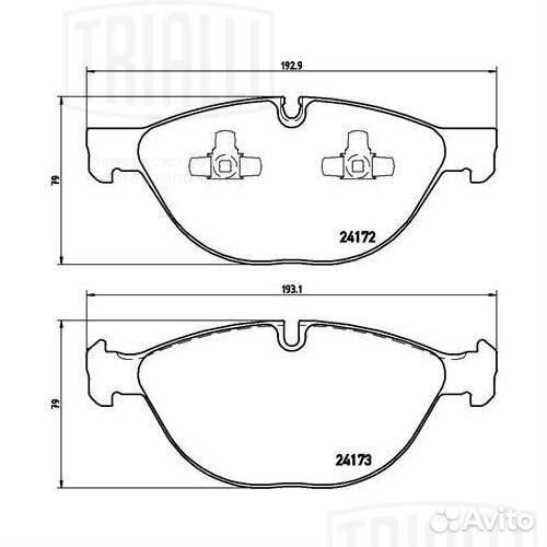 Колодки тормозн BMW X5 E70 07- 4.8i диск передний