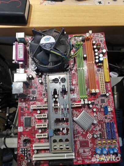 Материнская плата с процессором и бп