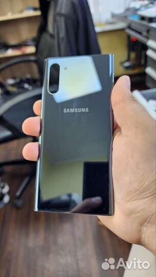 Samsung Note 10 крышка оригинал серая