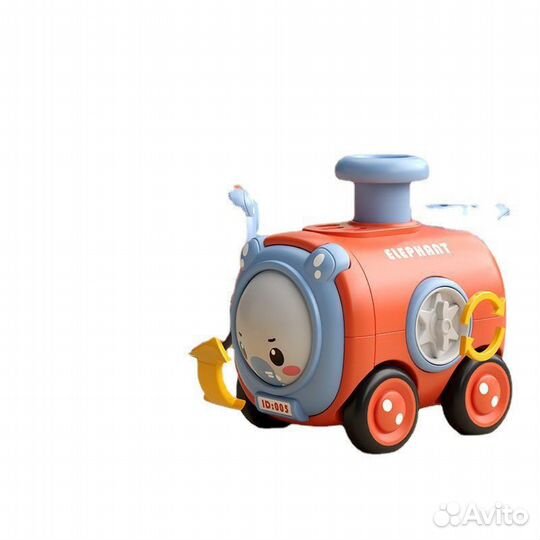 Паровозик инерционный многофункционалный детский