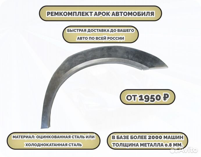 Арки на машину (ремкомплект)