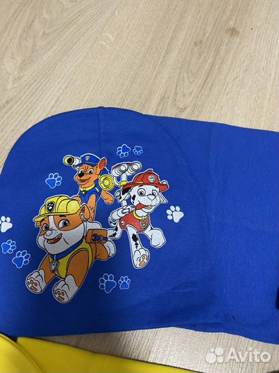 Шапка снуд новая щенячий патруль от 3 до 6 лет