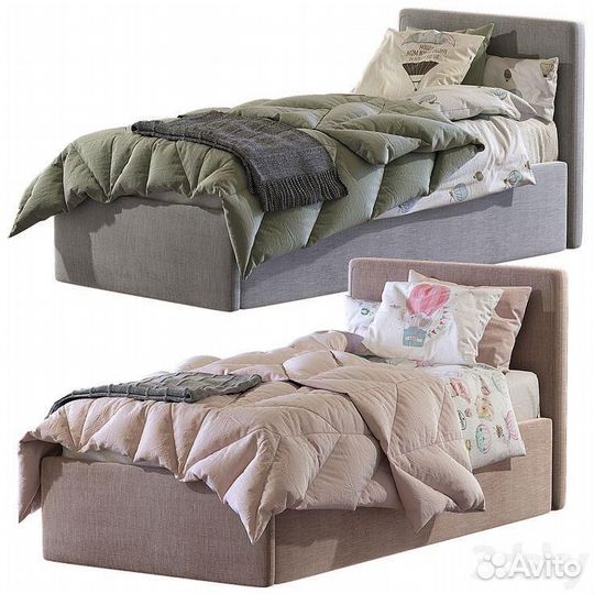 Детская кровать с выдвижными ящиками