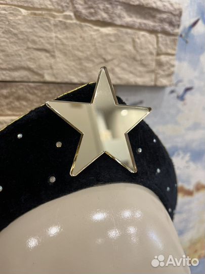 Ободок со звездой кокошник вечерний