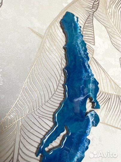 Байкал на стену сувенир из эпоксидной смолы