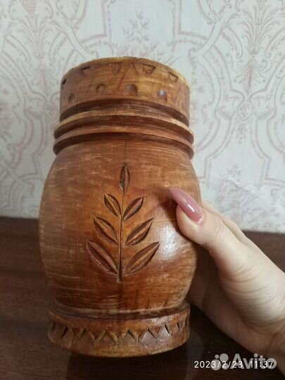 Ваза деревянная