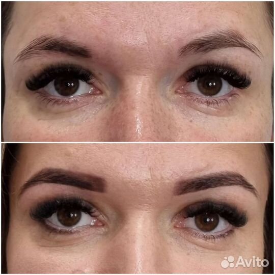 Коррекция и окрашивание бровей