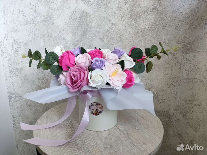 Букет из мыльных роз