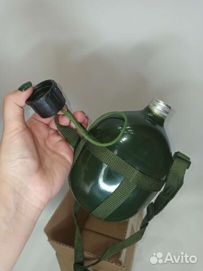 Фляга алюминиевая 1 л (новое, в упаковке)